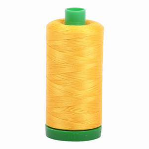 Aurifil embroidery thread spool in Yellow (2135) - 40wt 1000m