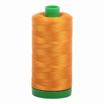 Aurifil embroidery thread spool in Yellow Orange (2145) - 40wt 1000m