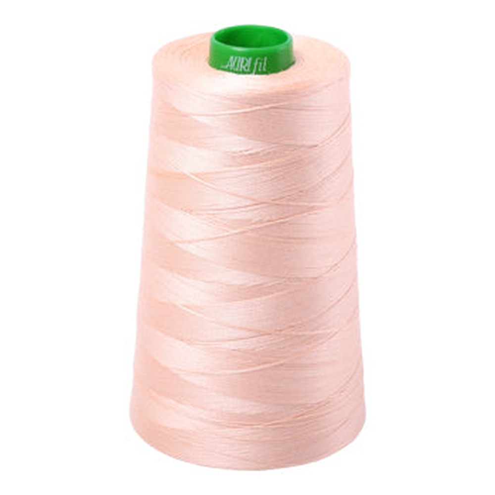 Aurifil embroidery thread spool in Apricot (2205) - 40wt 4700m