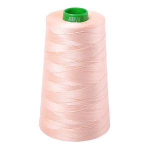 Aurifil embroidery thread spool in Apricot (2205) - 40wt 4700m