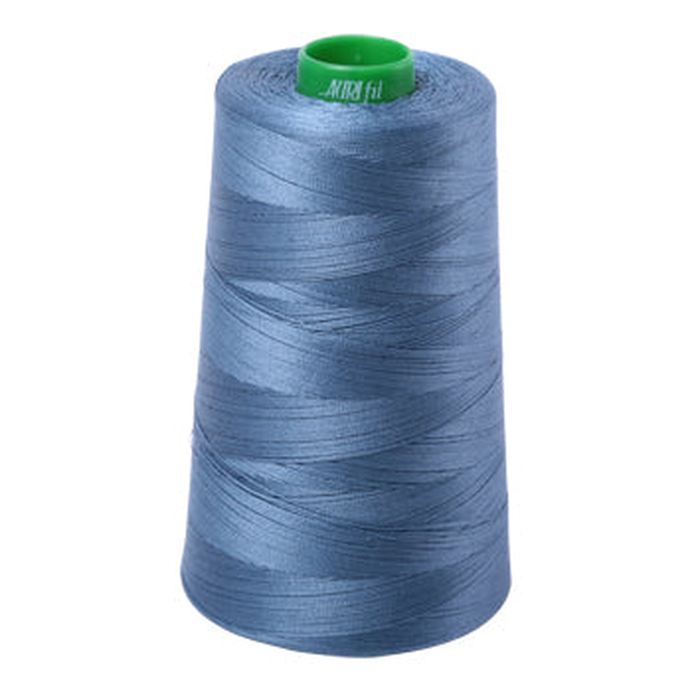 Aurifil embroidery thread spool in Blue Grey (1126) - 40wt 4700m