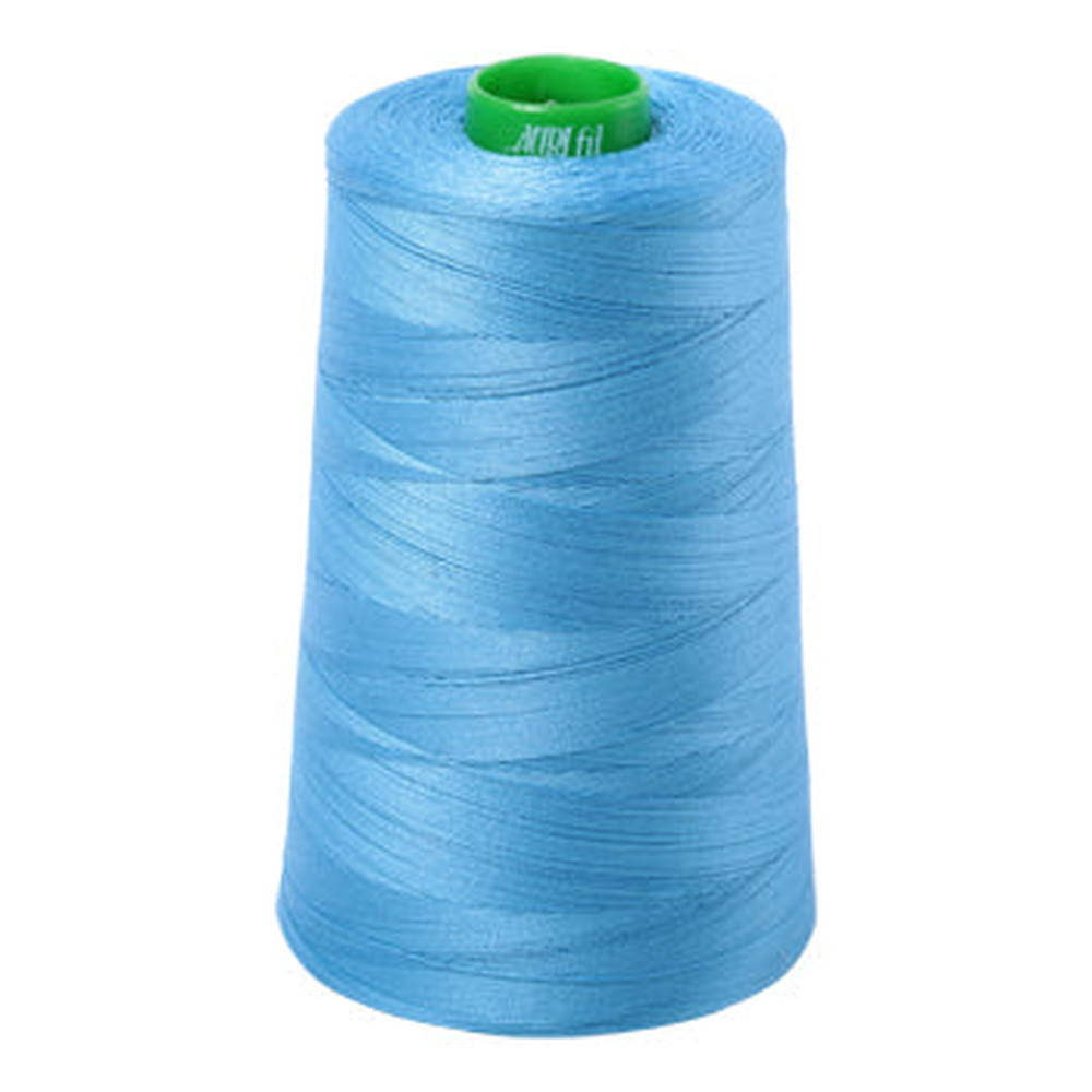 Aurifil embroidery thread spool in Bright Teal (1320) - 40wt 4700m