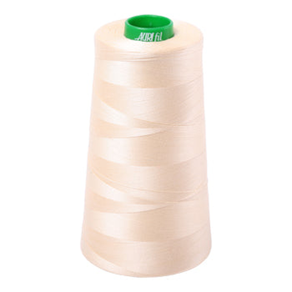 Aurifil embroidery thread spool in Butter (2123) - 40wt 4700m