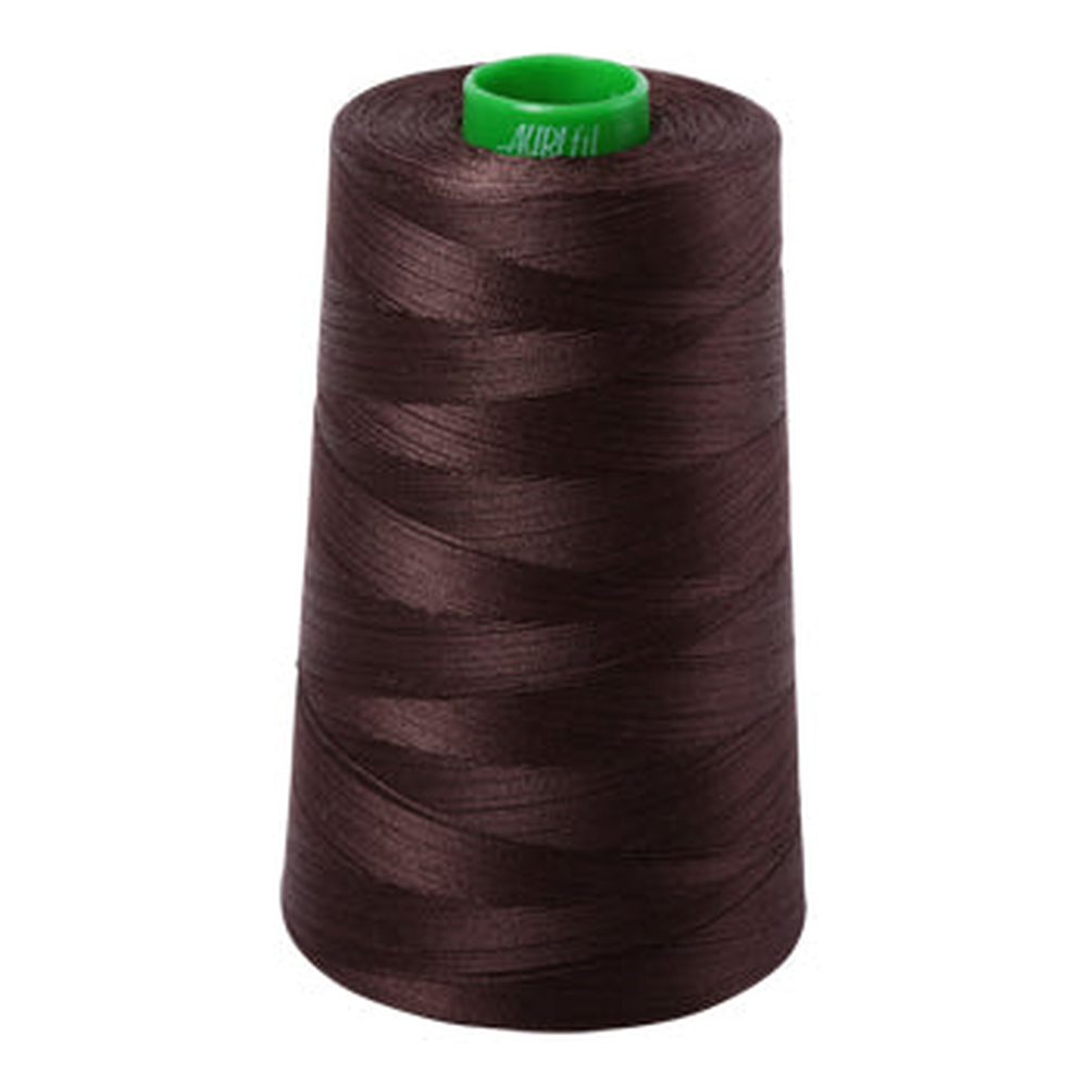 Aurifil embroidery thread spool in Dark Brown (5024) - 40wt 4700m