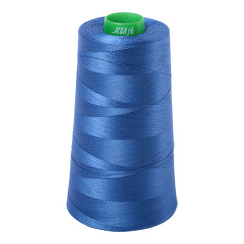 Aurifil embroidery thread spool in Delft Blue (2730) - 40wt 4700m
