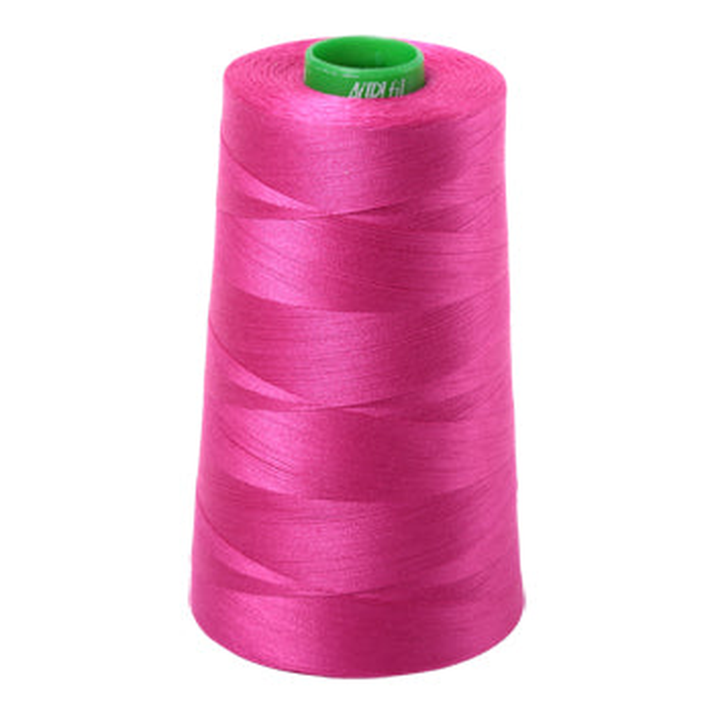 Aurifil embroidery thread spool in Fuchsia (4020) - 40wt 4700m