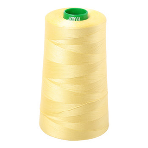 Aurifil embroidery thread spool in Lemon (2115) - 40wt 4700m
