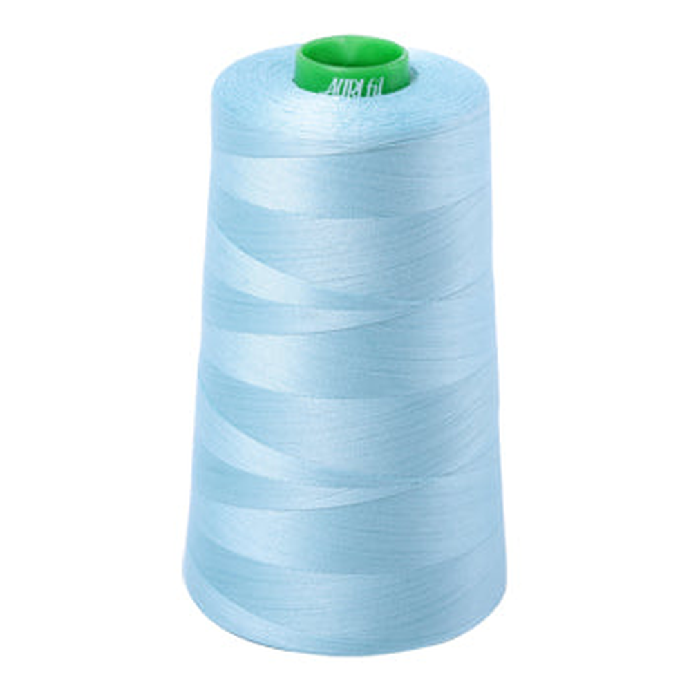 Aurifil embroidery thread spool in Light Grey Turquoise (2805) - 40wt 4700m