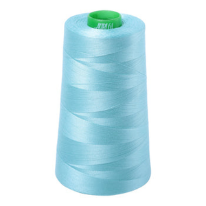 Aurifil embroidery thread spool in Light Turquoise (5006) - 40wt 4700m