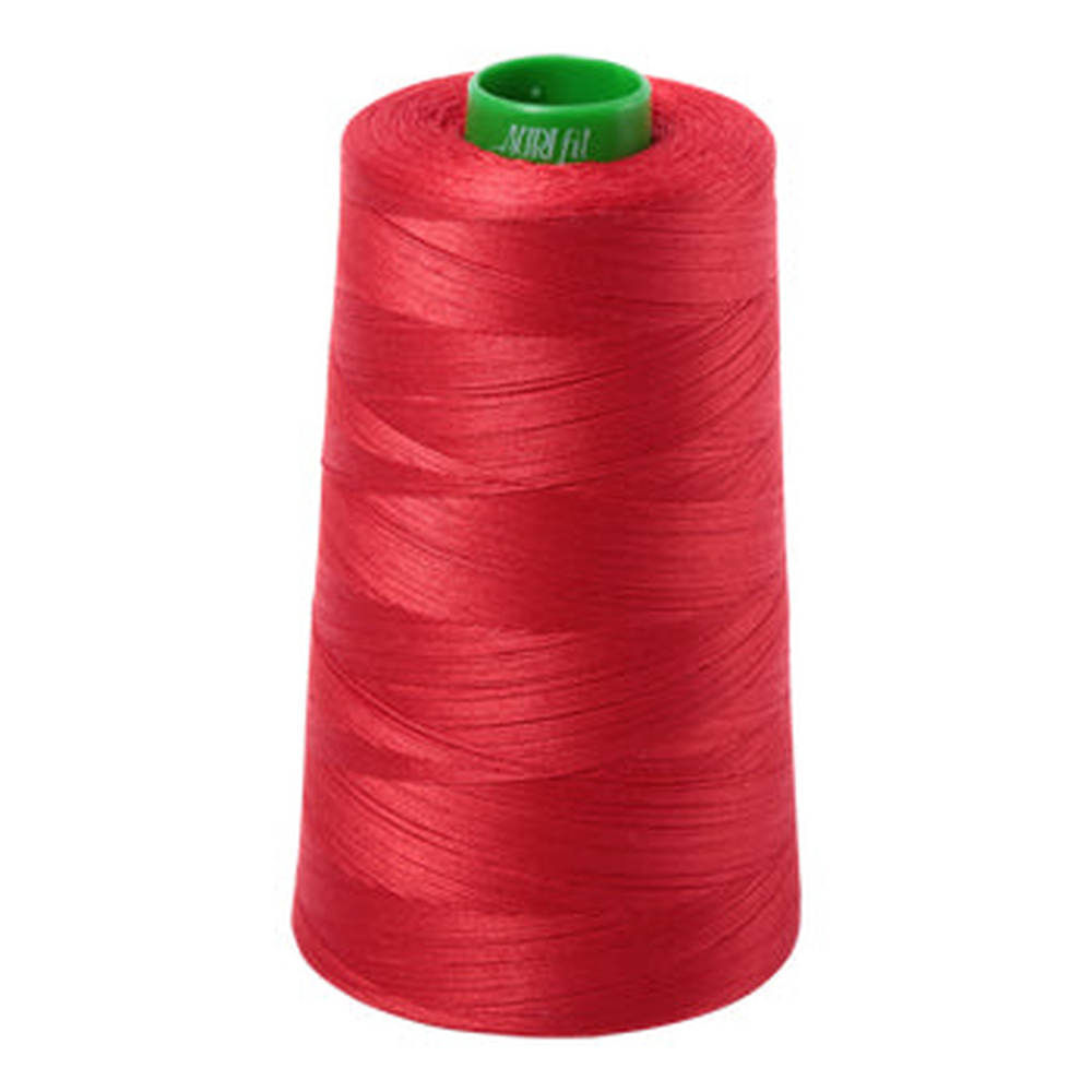 Aurifil embroidery thread spool in Lobster Red (2265) - 40wt 4700m