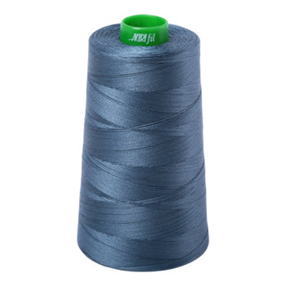Aurifil embroidery thread spool in Medium Blue Grey (1310) - 40wt 4700m