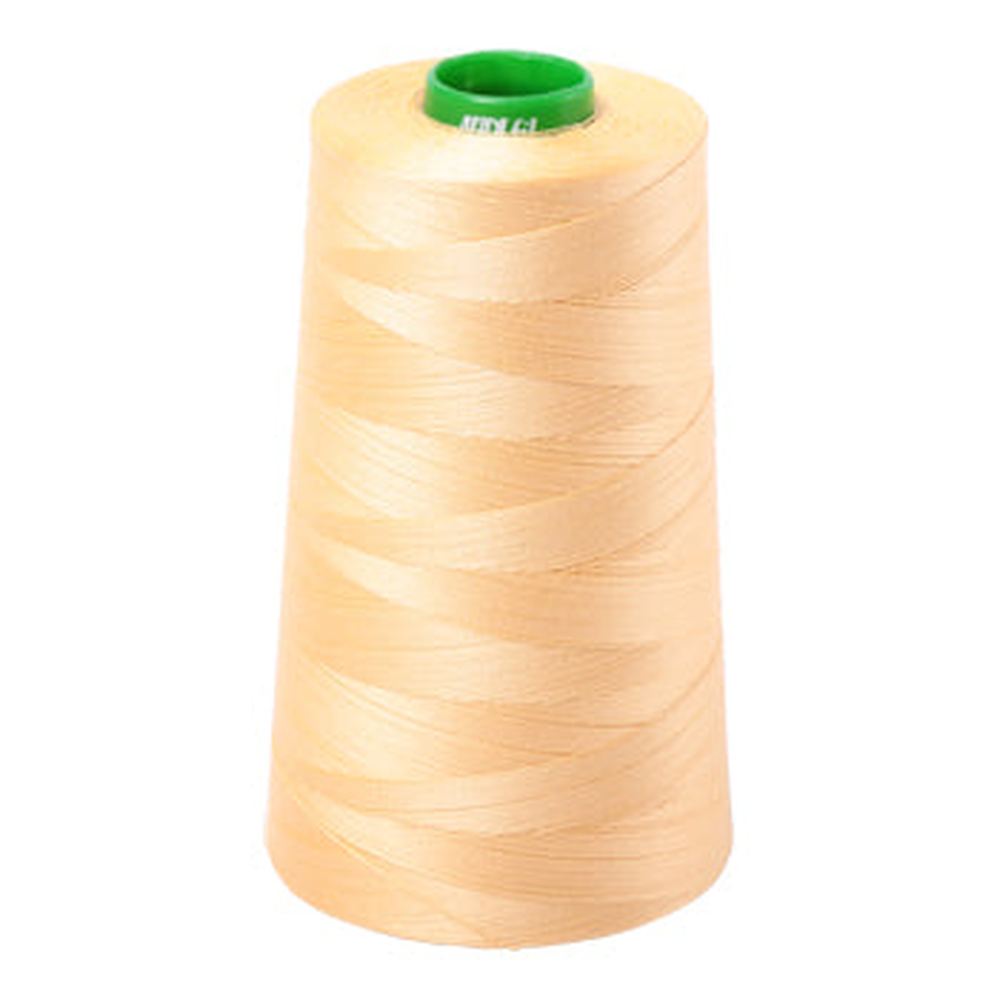 Aurifil embroidery thread spool in Medium Butter (2130) - 40wt 4700m