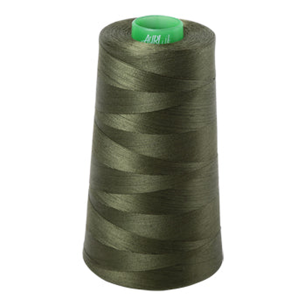 Aurifil embroidery thread spool in Medium Green (5023) - 40wt 4700m