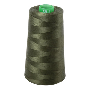 Aurifil embroidery thread spool in Medium Green (5023) - 40wt 4700m