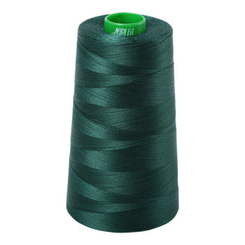 Aurifil embroidery thread spool in Medium Spruce (2885) - 40wt 4700m