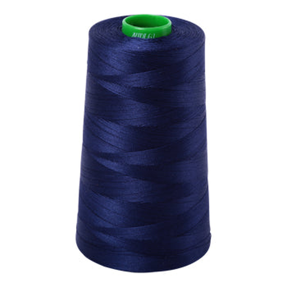 Aurifil embroidery thread spool in Midnight (2745) - 40wt 4700m