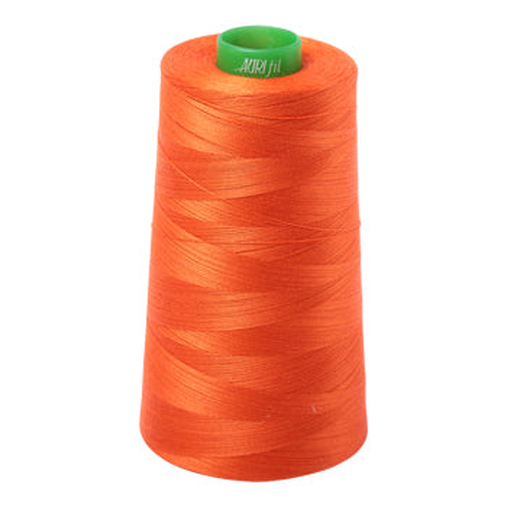 Aurifil embroidery thread spool in Neon Orange (1104) - 40wt 4700m