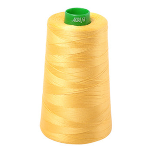 Aurifil embroidery thread spool in Pale Yellow (1135) - 40wt 4700m