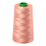 Aurifil embroidery thread spool in Peach (2215) - 40wt 4700m