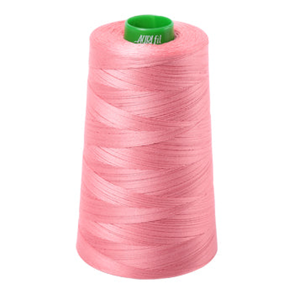 Aurifil embroidery thread spool in Peachy Pink (2435) - 40wt 4700m
