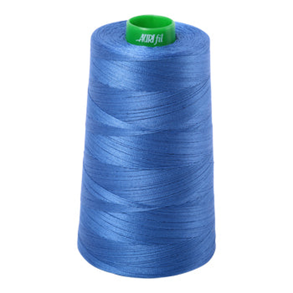 Aurifil embroidery thread spool in Peacock Blue (6738) - 40wt 4700m