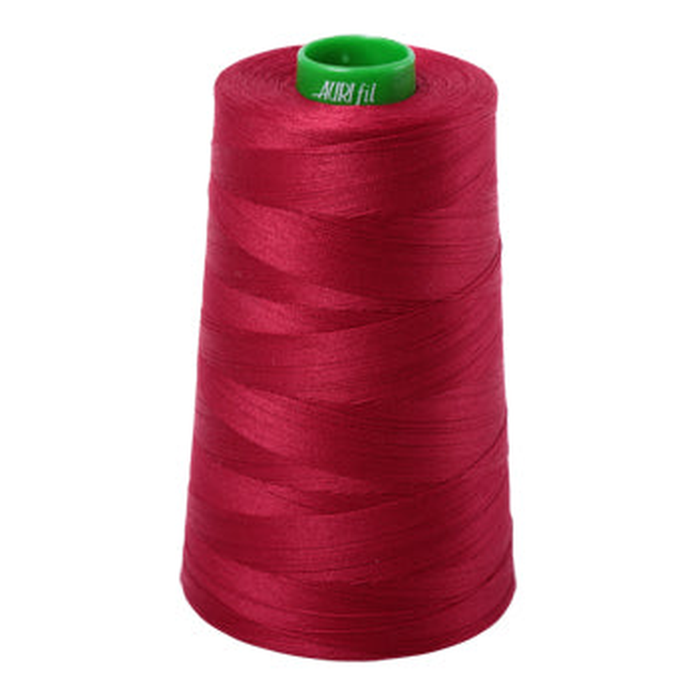 Aurifil embroidery thread spool in Red Wine (2260) - 40wt 4700m