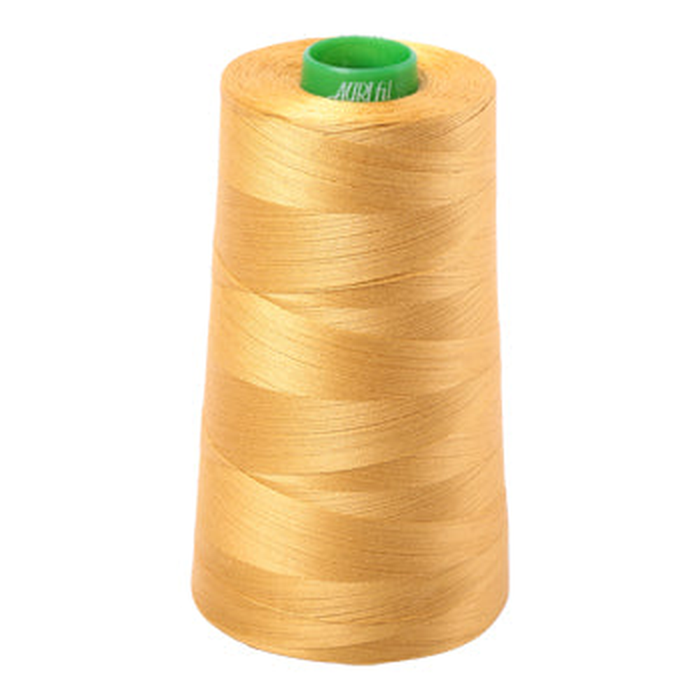 Aurifil embroidery thread spool in Tarnished Gold (2132) - 40wt 4700m