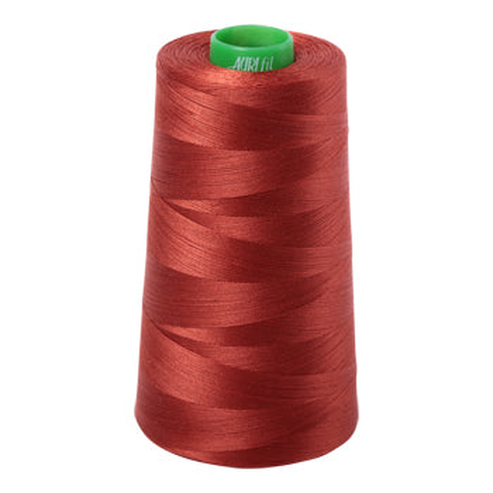 Aurifil embroidery thread spool in Terracotta (2385) - 40wt 4700m