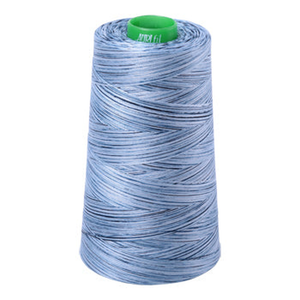 Aurifil embroidery thread spool in Stonewash Blues (4669) - 40wt 4700m