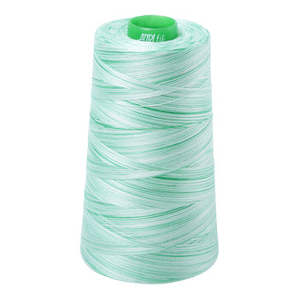Aurifil embroidery thread spool in Varigated Mint Julep (4661) - 40wt 4700m