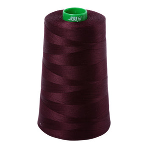 Aurifil embroidery thread spool in Very Dark Brown (2465) - 40wt 4700m