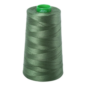 Aurifil embroidery thread spool in Very Dark Grass Green (2890) - 40wt 4700m
