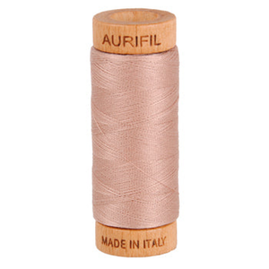Aurifil embroidery thread spool in Antique Blush (2375) - 80wt 274m