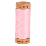 Aurifil embroidery thread spool in Baby Pink (2423) - 80wt 274m