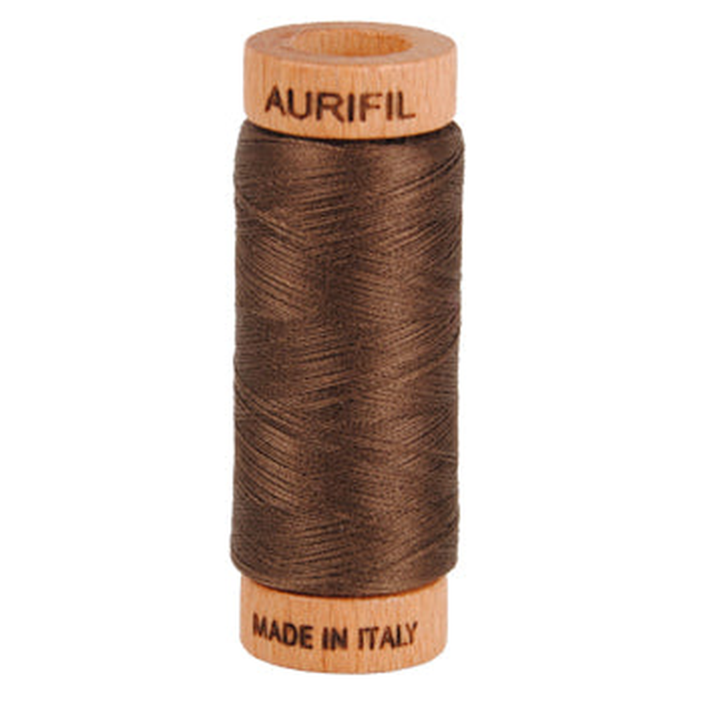 Aurifil embroidery thread spool in Bark (1140) - 80wt 274m