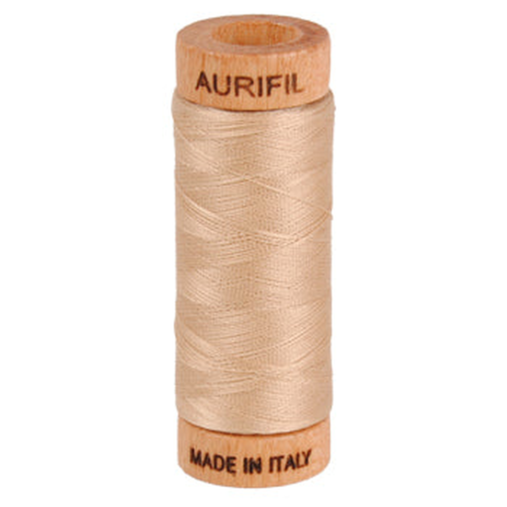Aurifil embroidery thread spool in Beige (2314) - 80wt 274m