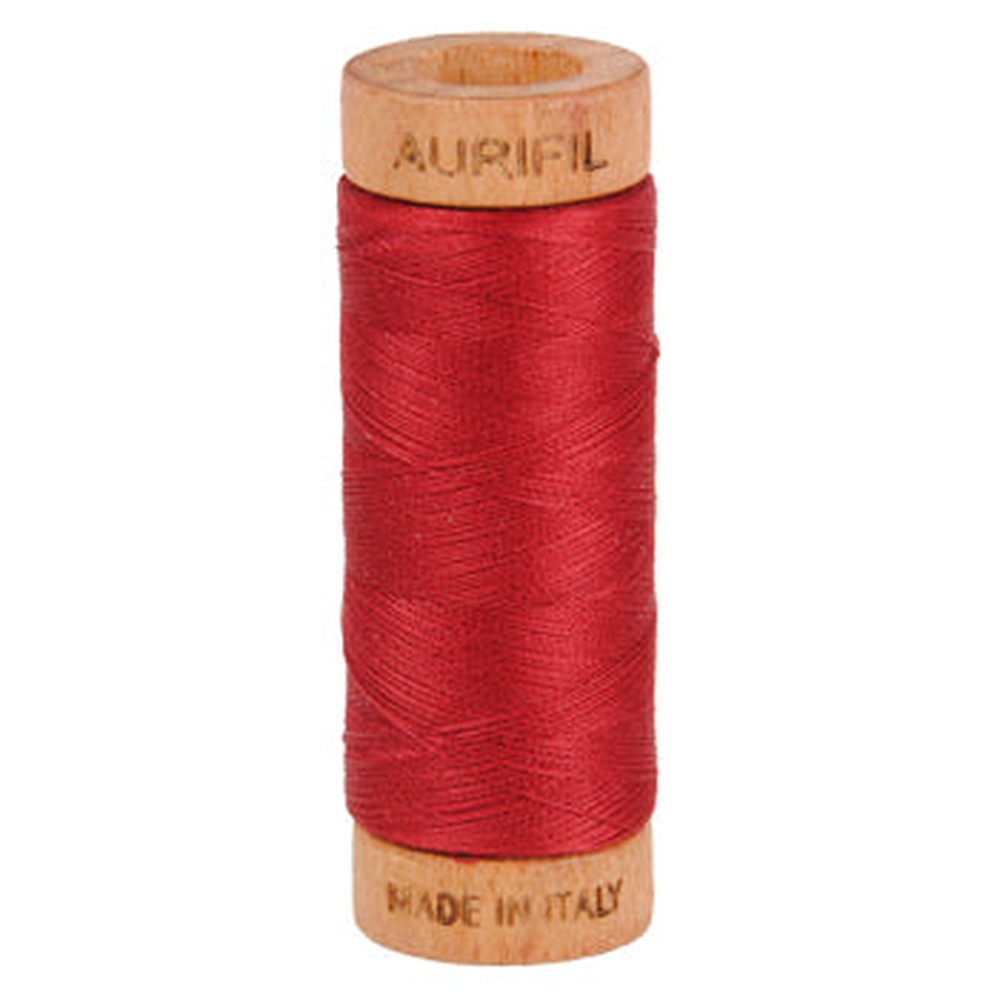 Aurifil embroidery thread spool in Burgundy (1103) - 80wt 274m
