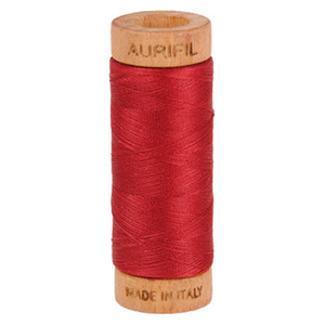 Aurifil embroidery thread spool in Burgundy (1103) - 80wt 274m