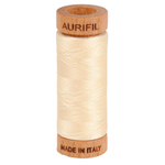 Aurifil embroidery thread spool in Butter (2123) - 80wt 274m