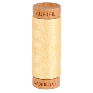 Aurifil embroidery thread spool in Champagne (2105) - 80wt 274m