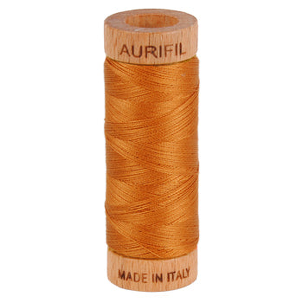 Aurifil embroidery thread spool in Cinnamon (2155) - 80wt 274m