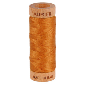 Aurifil embroidery thread spool in Cinnamon (2155) - 80wt 274m