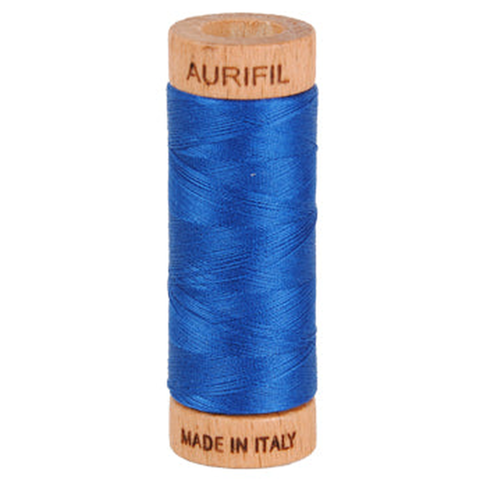 Aurifil embroidery thread spool in Dark Cobalt (2740) - 80wt 274m