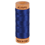 Aurifil embroidery thread spool in Dark Navy (2784) - 80wt 274m