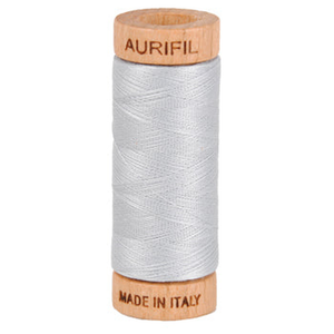 Aurifil embroidery thread spool in Dove (2600) - 80wt 274m