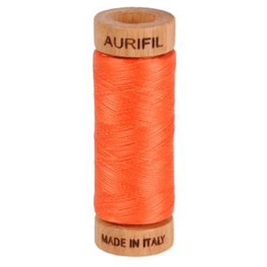 Aurifil embroidery thread spool in Dusty Orange (1154) - 80wt 274m