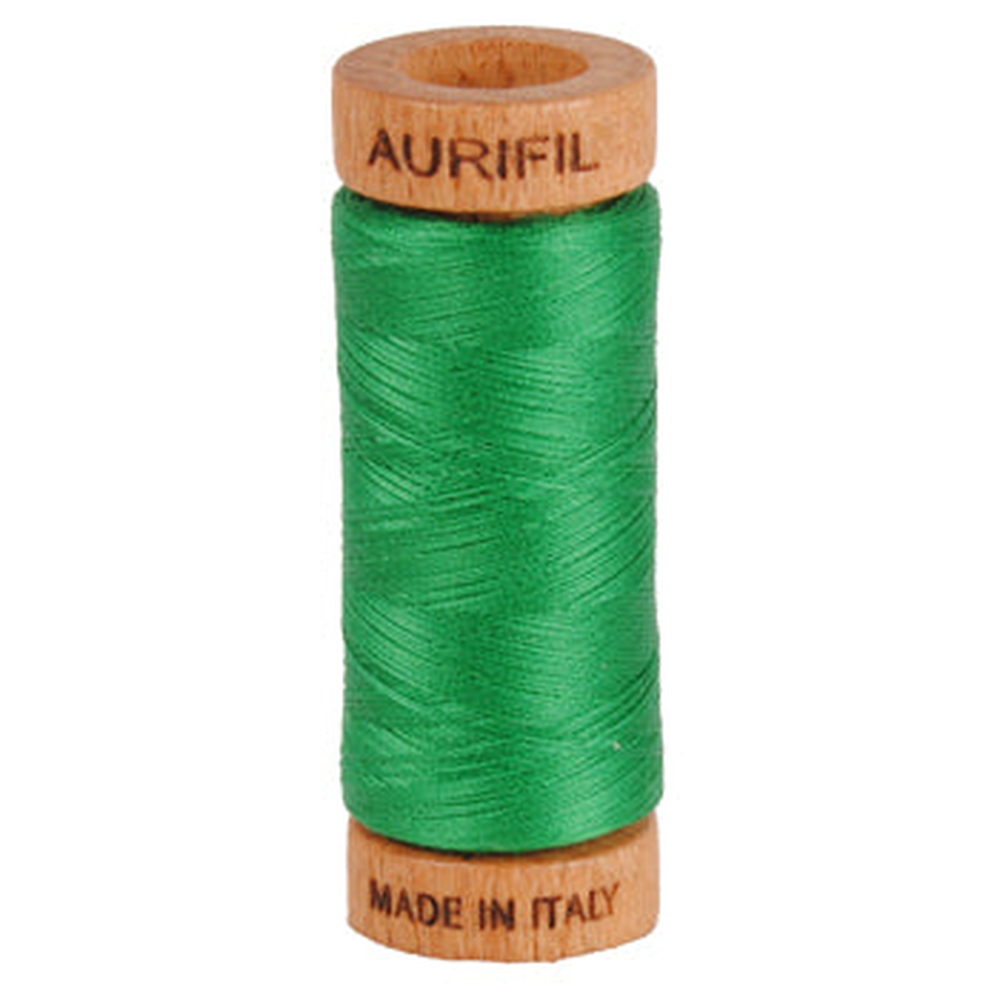 Aurifil embroidery thread spool in Green (2870) - 80wt 274m