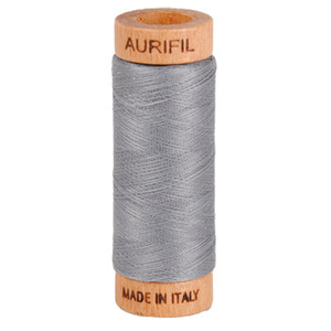 Aurifil embroidery thread spool in Grey (2605) - 80wt 274m