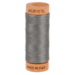 Aurifil embroidery thread spool in Grey Smoke (5004) - 80wt 274m