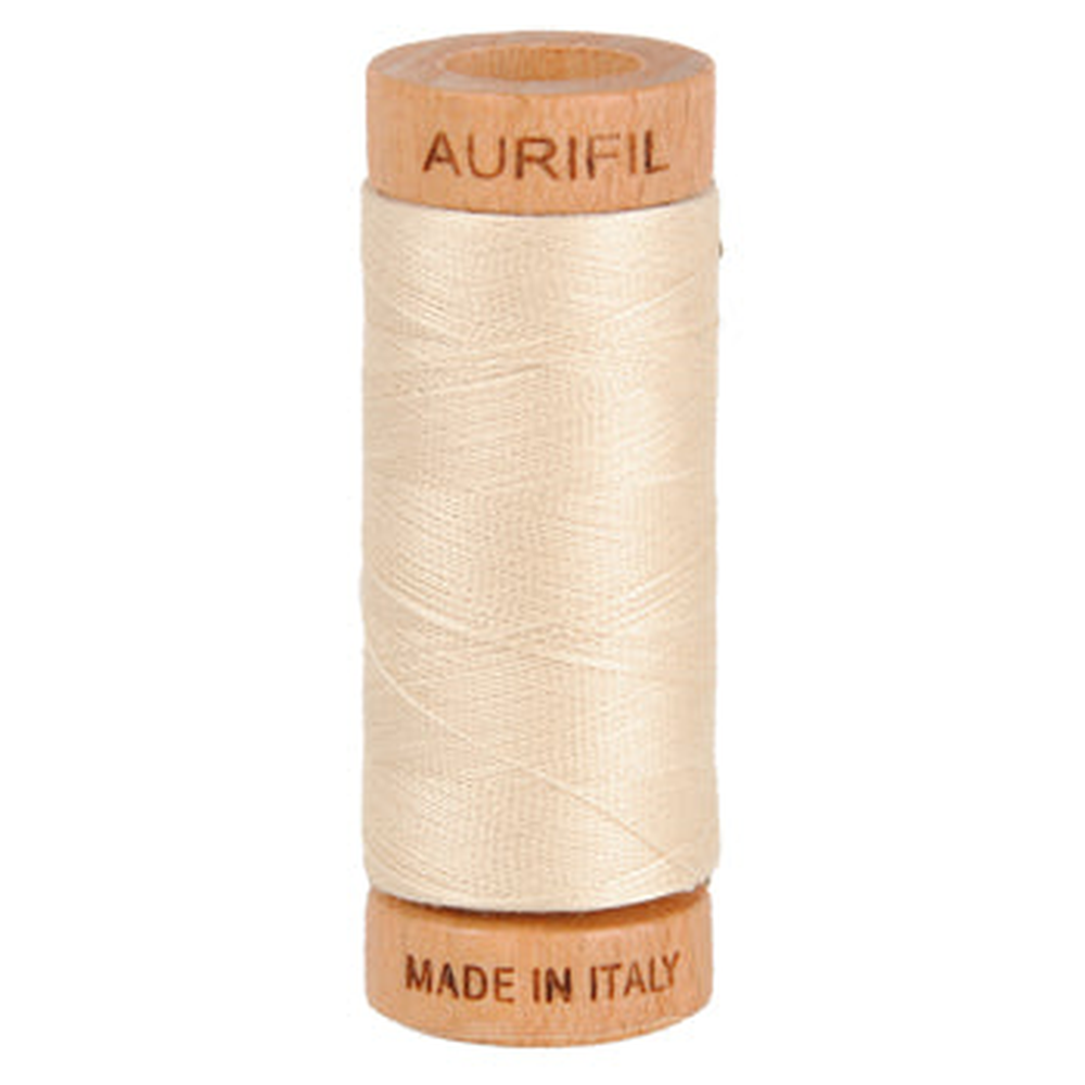 Aurifil embroidery thread spool in Light Beige (2310) - 80wt 274m